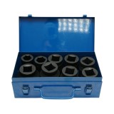Trusa chei tubulare de impact 24-50mm, patrat 1 inch Cr-Mo 9 piese Breckner Germany