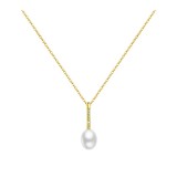 Cumpara ieftin Colier reglabil din argint cu perla