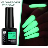 UV/LED soak off - Glow in the dark TOP COAT, 7,5ml