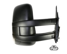 Oglinda usa exterioara Iveco Daily, 2006-2014, partea Dreapta, ajustabil manual; lungime; sticla convexa; geam cromat; cu Lucas; Cu radio, Aftermarket