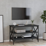Comoda TV, negru, 80x40x50 cm, lemn prelucrat GartenMobel Dekor, vidaXL