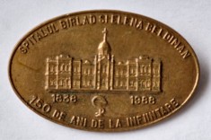 Spitalul Birlad si Elena Beldiman, 150 de ani de la infiintare 1838-1988 insigna