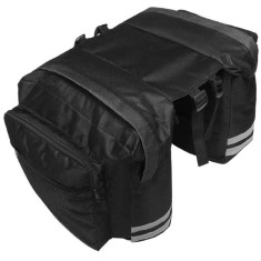 Geanta bicicleta spate 34x12x32 cm, 20L, poliester impermeabil, prindere pe portbagaj, negru Household NewTrend
