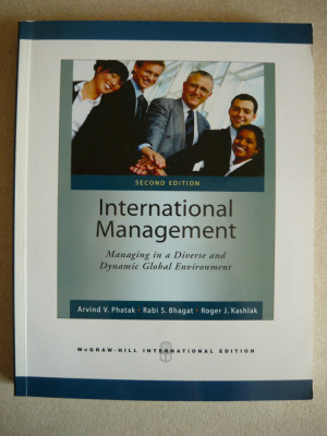 PHATAK / BHAGAT / KASHLAK - INTERNATIONAL MANAGEMENT - 2009 foto