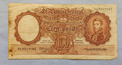 Argentina - 100 Pesos ND (1953-1955) foto