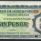 !!! RARR : MAREA BRITANIE , VOUCHER MILITAR - 6 PENCE (1948} - P M17a - UNC / CEL DIN SCAN