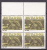 Ecuador 1981 fauna Galapagos testoase MI 1901 bloc de 4 MNH, Nestampilat