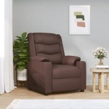 VidaXL Fotoliu de masaj electric, maro, piele ecologică