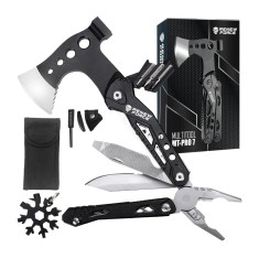 Unealta de supravietuire 17-in-1, model &quot;black axe multi-tool&quot; pentru camping, calatorii, offroad, atv, ssv, model avx-wt-mt-pro-7