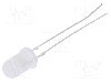 Dioda LED, 5mm, alb rece, 750mcd, 7,5mA, 3...15V, OPTOSUPPLY - OSW55152A-VV