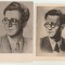 Romania anii 50 - Alexandru Sahia, portrete de Perahim si Florica Cordescu, lot de 2 carti postale ilustrate de propaganda comunista