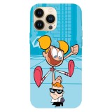 Husa compatibila cu Apple iPhone 15 Pro Max model Dexter Laboratory, Silicon, TPU, Viceversa, Transparent, Carcasa