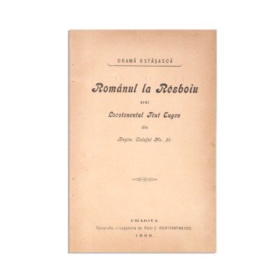 Eugen Tăutu, Rom&amp;acirc;nul la Război, 1899 foto