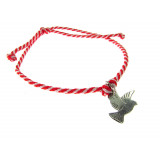 Bratara-martisor argint charm Porumbelul Pacii