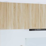 vidaXL Dulap suspendat Riga Stejar Sonoma și Alb 50 x 31 x 80 cm 884268