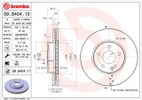 BREMBO 09.8404.11 PRIME LINE - UV Coated Disc frana