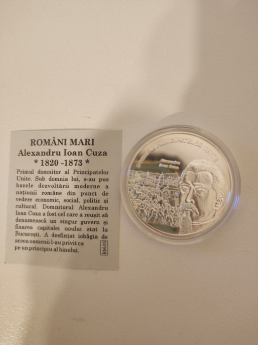Medalie Romani Mari - Alexandru Ioan Cuza PROOF