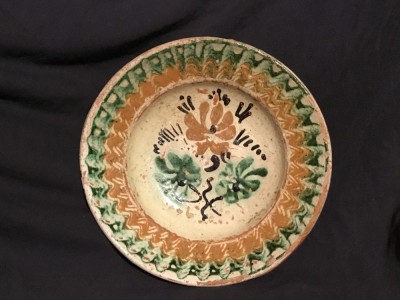 Arta / Traditie - Farfurie taraneasca model deosebit realizata in Transilvania ! foto