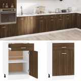 vidaXL Dulap inferior cu sertar &ldquo;Lyon&rdquo;, stejar maro, 50x46x81,5 cm