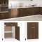 vidaXL Dulap inferior cu sertar &ldquo;Lyon&rdquo;, stejar maro, 50x46x81,5 cm 815575