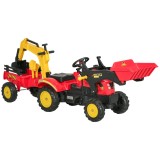 Buldozer de jucarie, plastic, 179x42x59 cm, negru HOMCOM | Aosom Romania