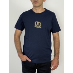 U.S. Grand POLO Tricou barbati cu logo si imprimeu text pe spate, Regular fit,