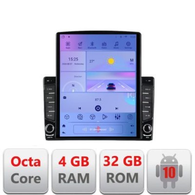 Navigatie Peugeot 307 G-307 ecran tip TESLA 9.7&amp;quot; cu Android Radio Bluetooth Internet GPS WIFI 4+32GB DSP 4G Octa Core CarStore Technology foto