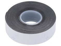 Bandă Autoamalgamantă Neagră 19mm x 3,5m x 0,75mm