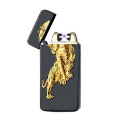 Bricheta electrica Edman 3D relief cu incarcare USB, Black Tiger