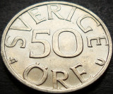 Moneda 50 ORE - SUEDIA, anul 1984 * cod 1664