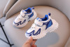 Adidasi albi cu albastru pentru copii - Star (Marime Disponibila: Marimea 22), Superbaby
