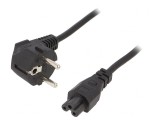 Cablu Alimentare 3x0.75mm2 cu Ștecăr Unghiular și Conector IEC C5, Gembird