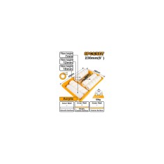 Set trafaleti cu pensula tava interior/exterior 8 bucati, pentru vopsit si finisaje - Ingco HKTCB83230083