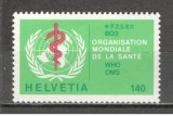 Elvetia.1986 Organizatia Mondiala a Sanatatii-Emblema SH.160