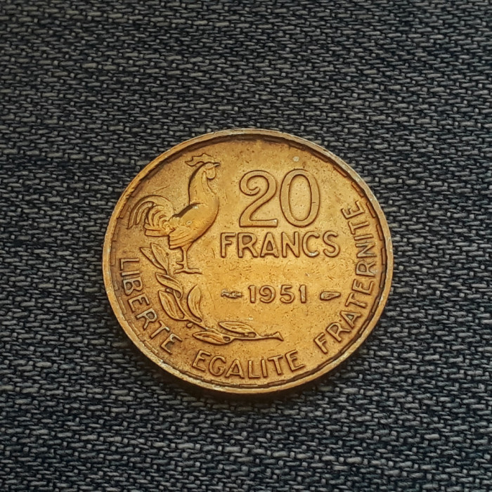 2h - 20 Francs 1951 Franta