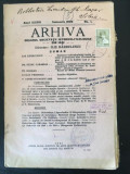 Arhiva - Organul Societatii Istorico-Filologice Anul XXXVI Ianuarie 1929 No. 1