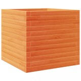 Cumpara ieftin Jardiniera de gradina, maro ceruit, 50x50x46 cm, lemn masiv pin
