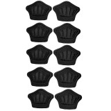 Set 10 branturi pentru calcai cu pernite, Poliester, 5mm, negru