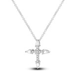 Cumpara ieftin Lantisor argint 925, JW636, model cruce, placat cu rodiu