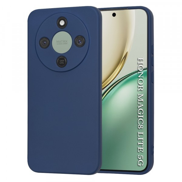 Husa pentru Honor Magic8 Lite, Techsuit, SoftFlex, Bleumarin