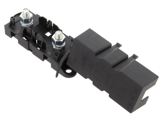Clemă 500A cu șurub M6 și ochiuri M6, 32V