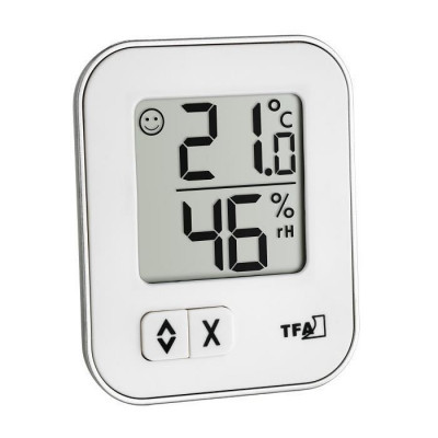 Termometru si higrometru de camera TFA, LCD, design modern foto