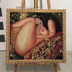 Galerie arta online Tablou nud femeie, Pictura decorativa, semnat, inramat