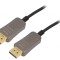 Cablu DisplayPort 1.4 Optic 10m Negru Metalic