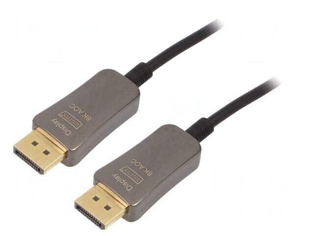 Cablu DisplayPort 1.4 Optic 10m Negru Metalic