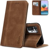 Husa ESONG pentru ASUS Zenfone 9/Zenfone 9Z , piele ecologica ,maro