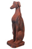 Ogar-statueta din compozit cu aspect ruginiu AJA278