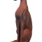 Ogar-statueta din compozit cu aspect ruginiu AJA278