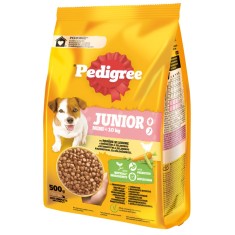 Hrana uscata caini, Pedigree, punga 500 g, talie mica, junior, carne de pasare si legume