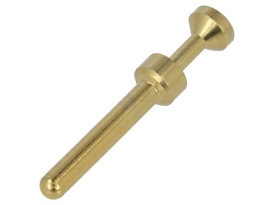 Conector pin tată aurit 16A foto
